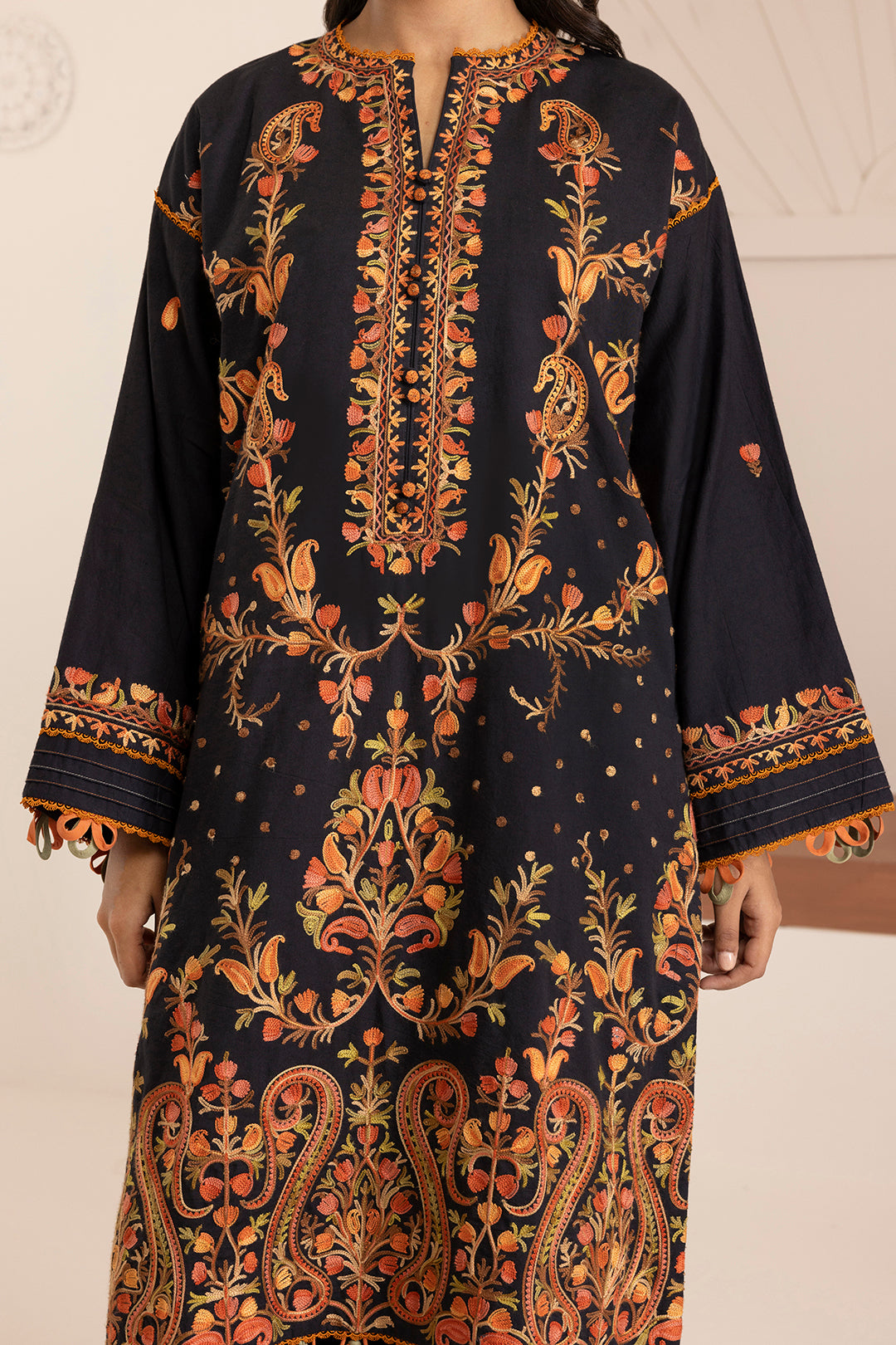 Embroidered Shirt Shalwar Shawl - 0264