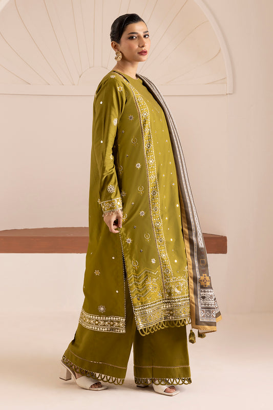 Embroidered Shirt Shalwar Shawl - 0265