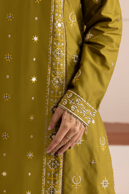 Embroidered Shirt Shalwar Shawl - 0265