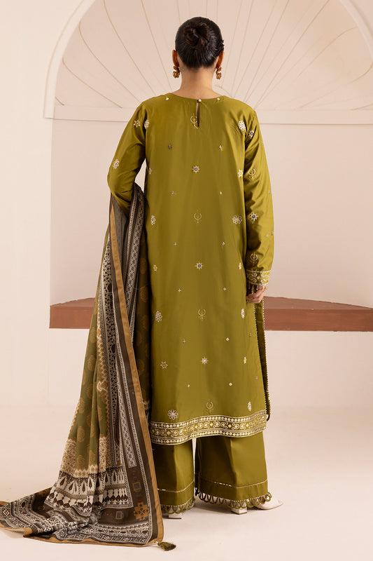 Embroidered Shirt Shalwar Shawl - 0265