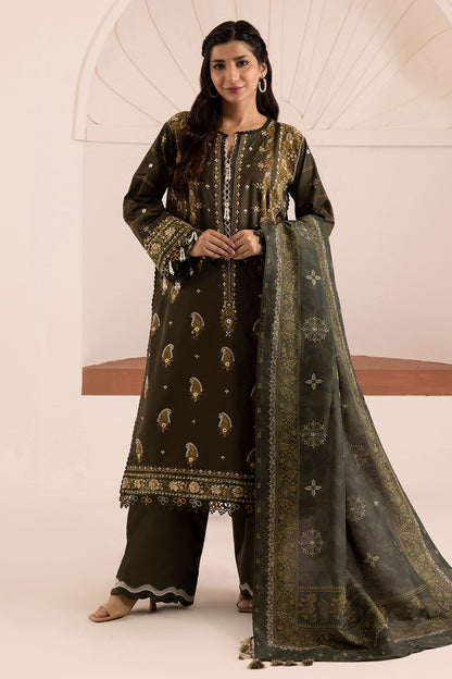 Embroidered Shirt Shalwar Dupatta - 0266
