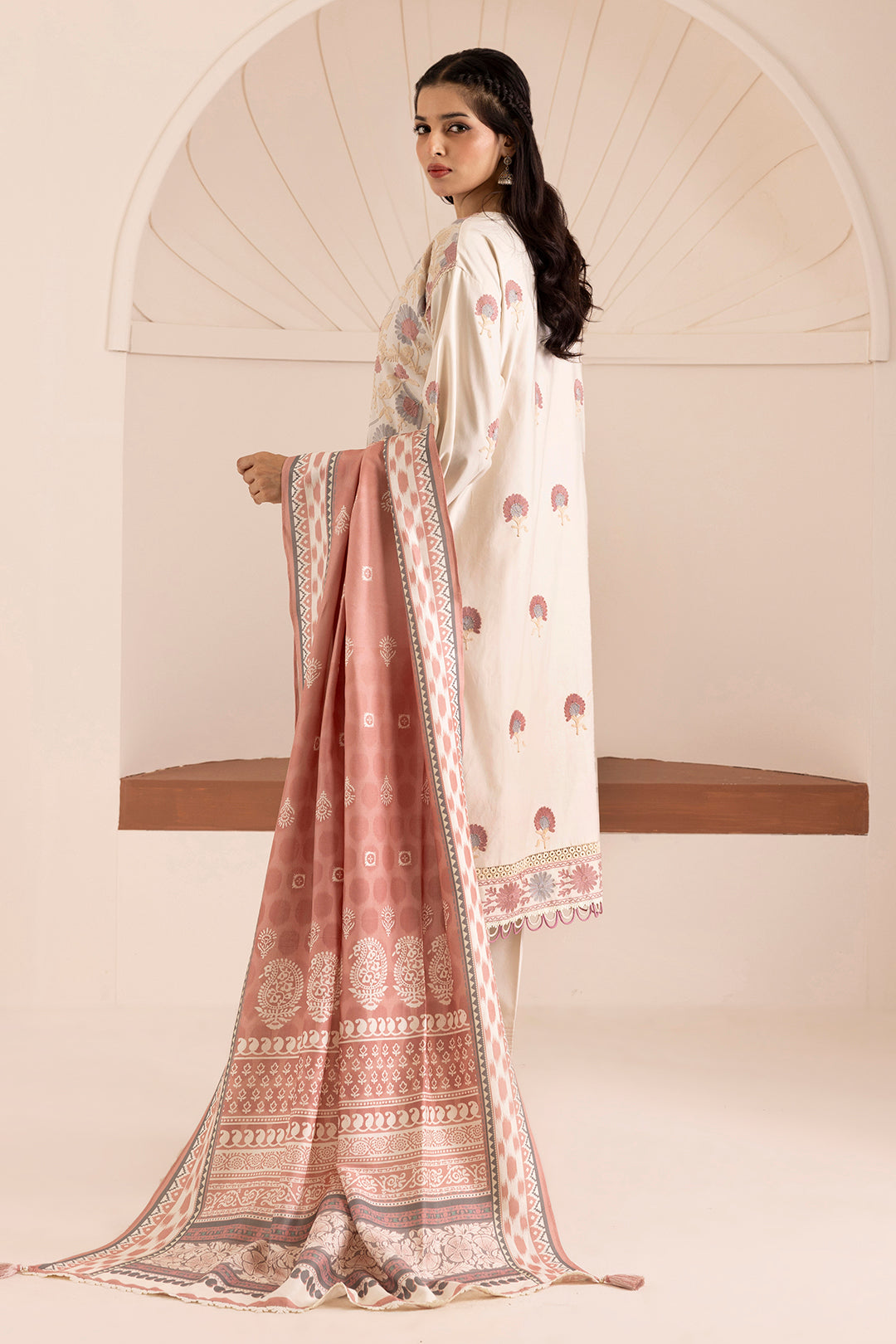 Embroidered Shirt Shalwar Dupatta - 0267