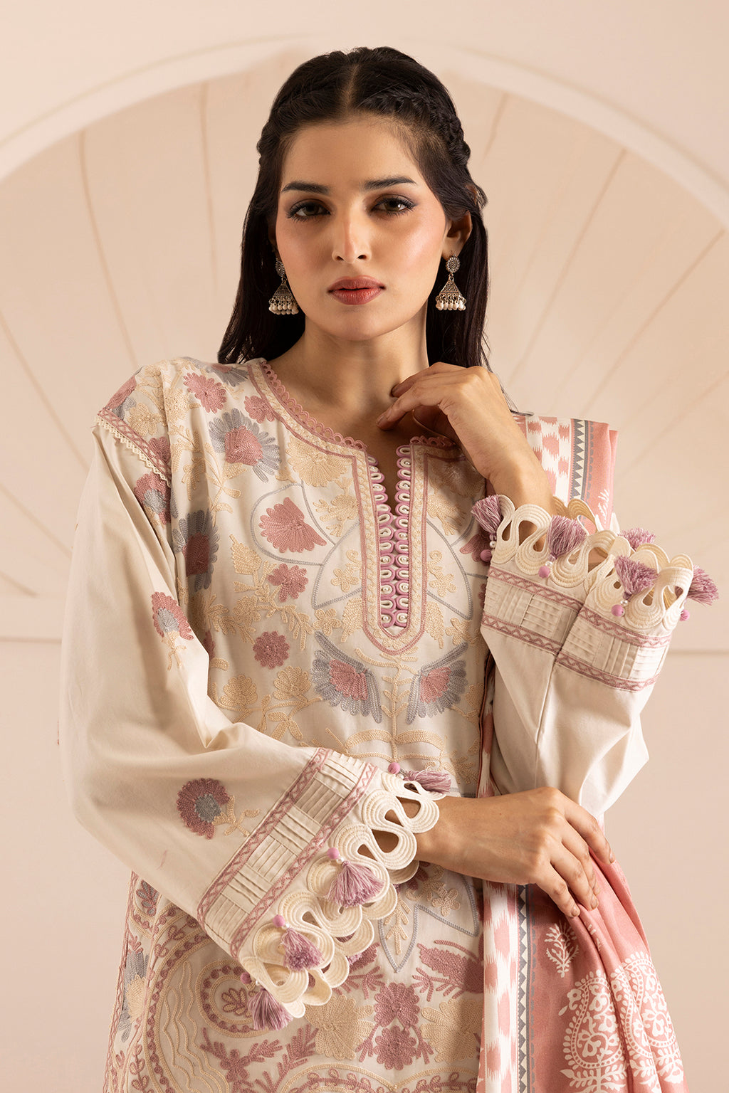 Embroidered Shirt Shalwar Dupatta - 0267