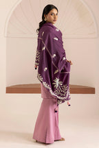 Embroidered Shirt Shalwar Shawl - 0268