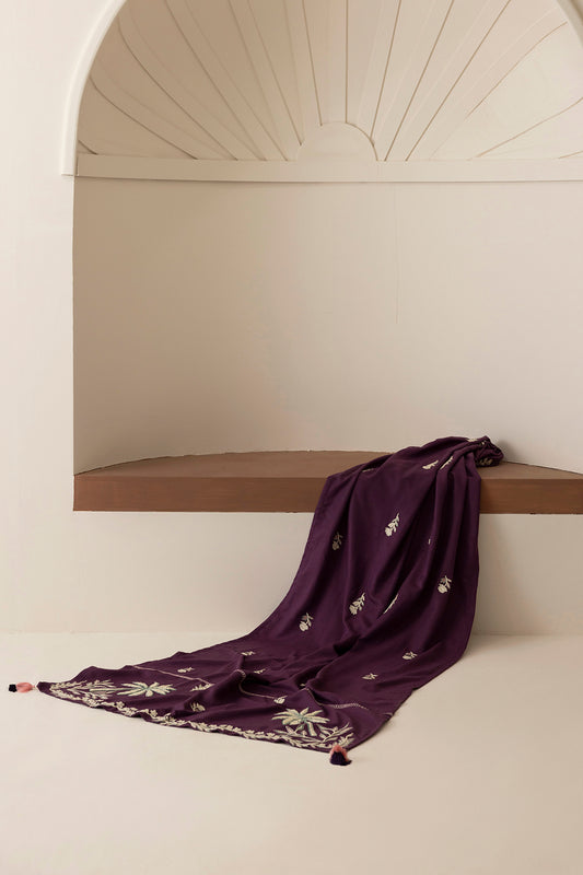 Embroidered Shirt Shalwar Shawl - 0268