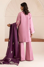 Embroidered Shirt Shalwar Shawl - 0268