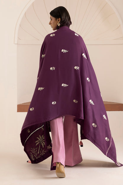 Embroidered Shirt Shalwar Shawl - 0268