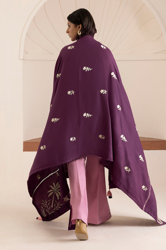 Embroidered Shirt Shalwar Shawl - 0268