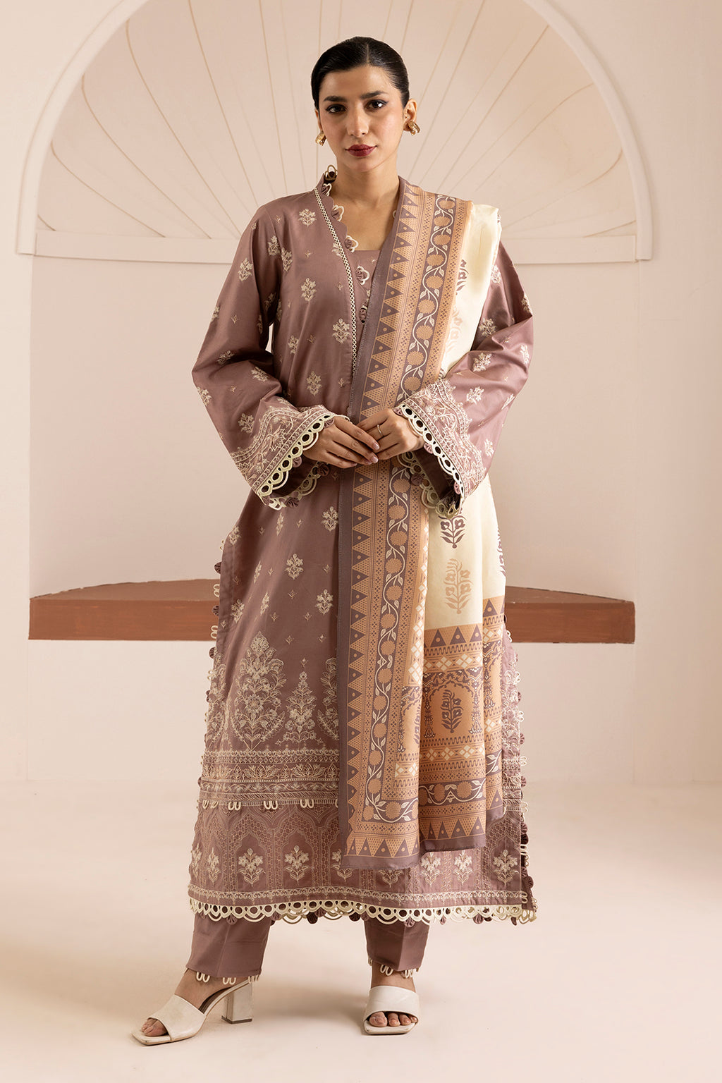 Embroidered Shirt Shalwar Dupatta - 0270