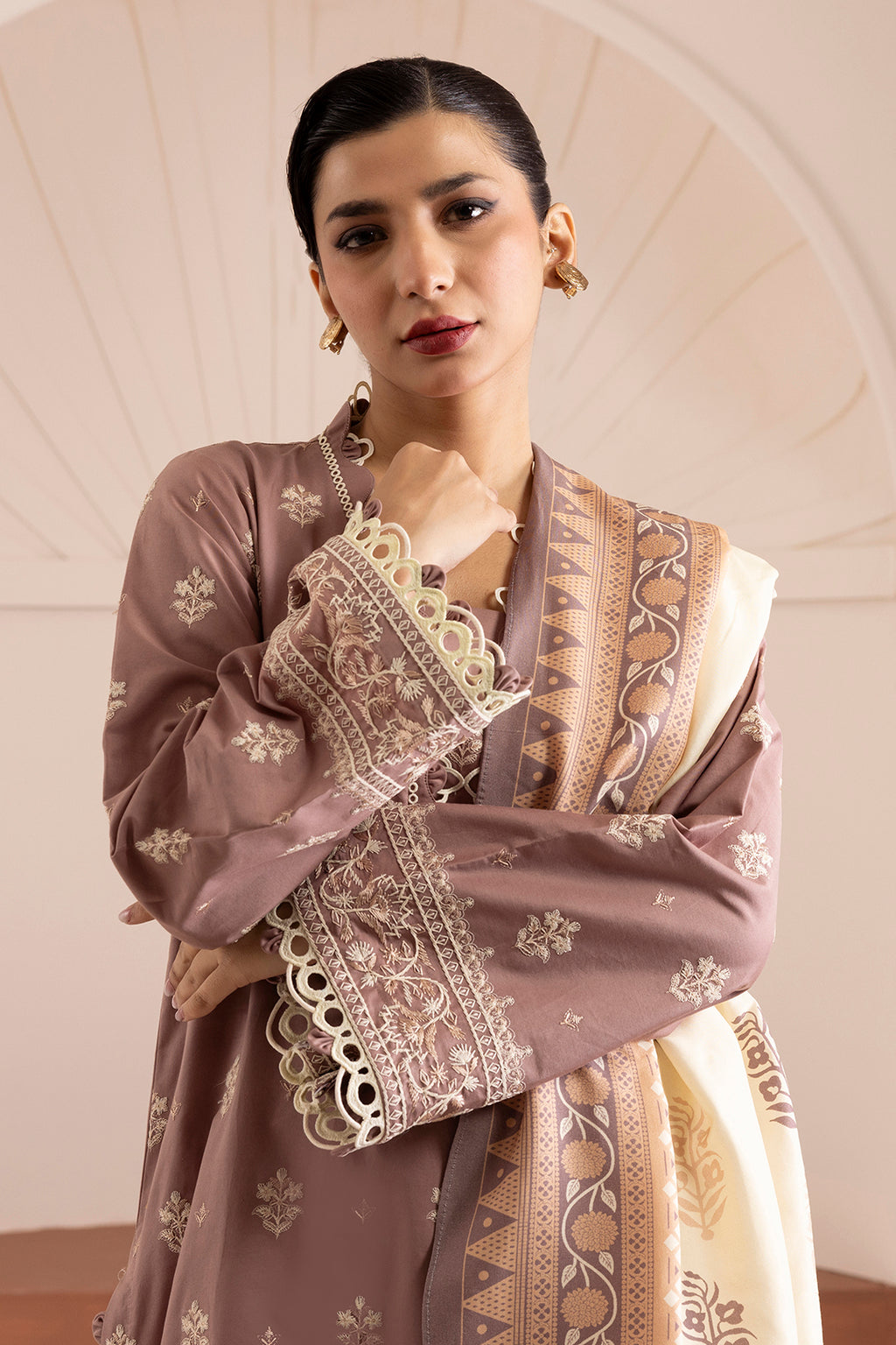 Embroidered Shirt Shalwar Dupatta - 0270