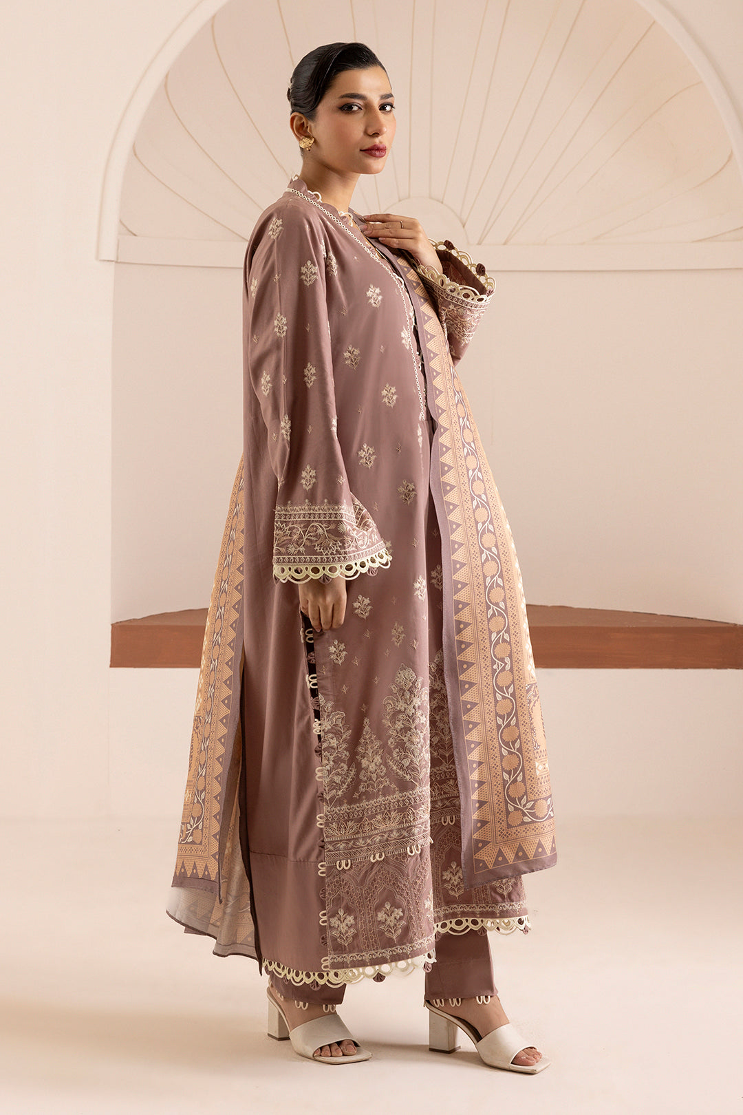 Embroidered Shirt Shalwar Dupatta - 0270