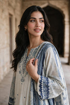Embroidered Shirt Dupatta - 0101