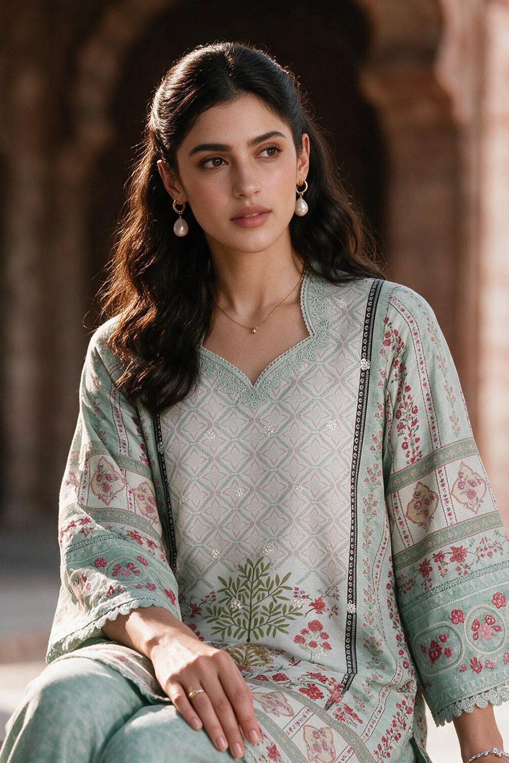 Embroidered Shirt Shalwar - 0105