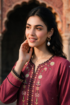 Embroidered Shirt Shalwar - 0107
