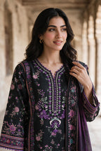 Embroidered Shirt Dupatta - 0108