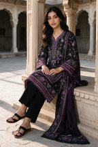 Embroidered Shirt Dupatta - 0108