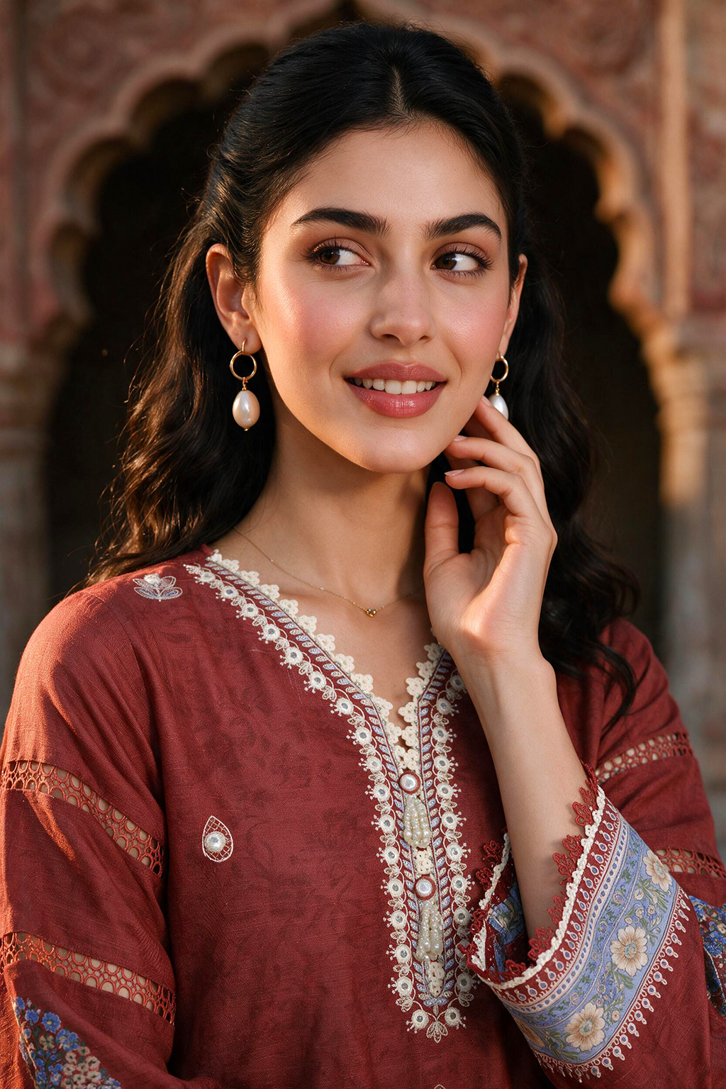 Embroidered Shirt Shalwar - 0109