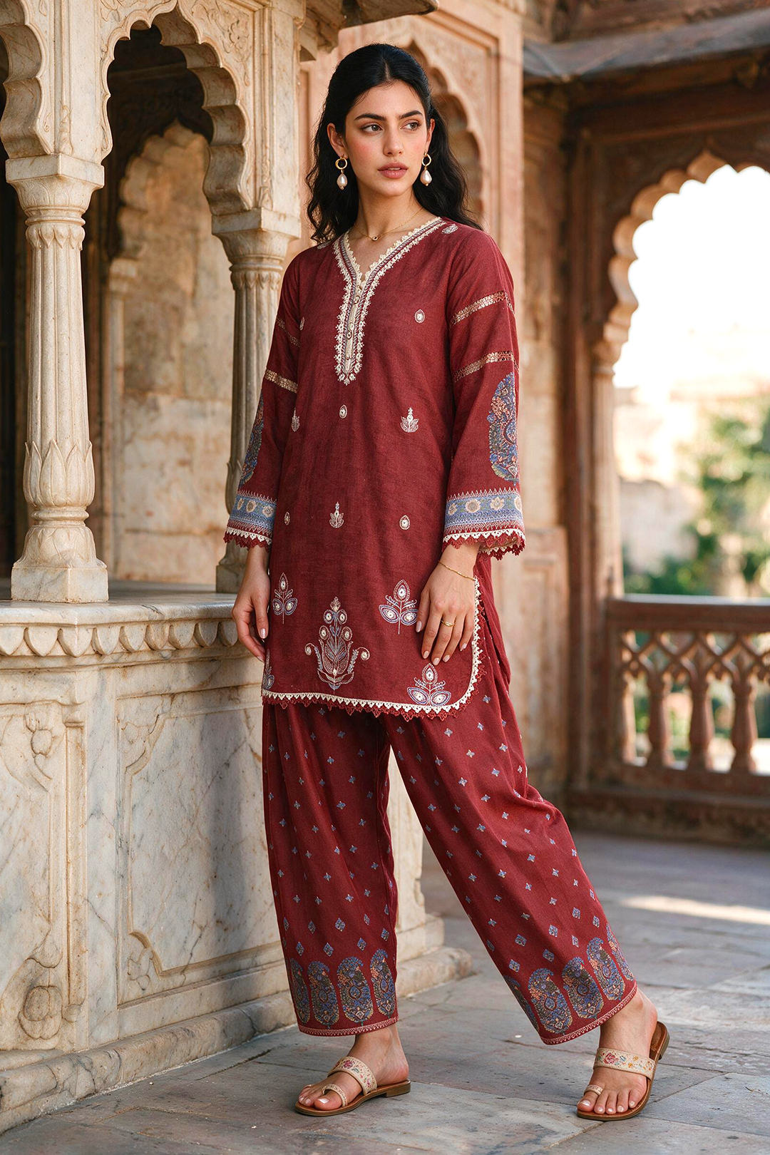 Embroidered Shirt Shalwar - 0109