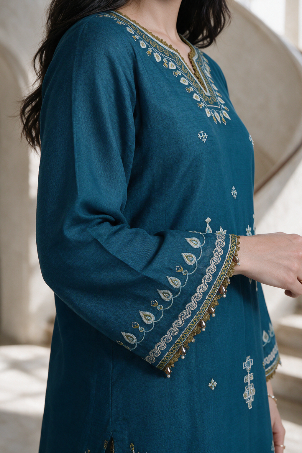 Embroidered Shirt Shalwar - 0279