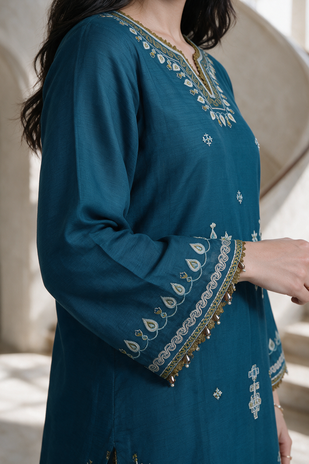 Embroidered Shirt Shalwar - 0279