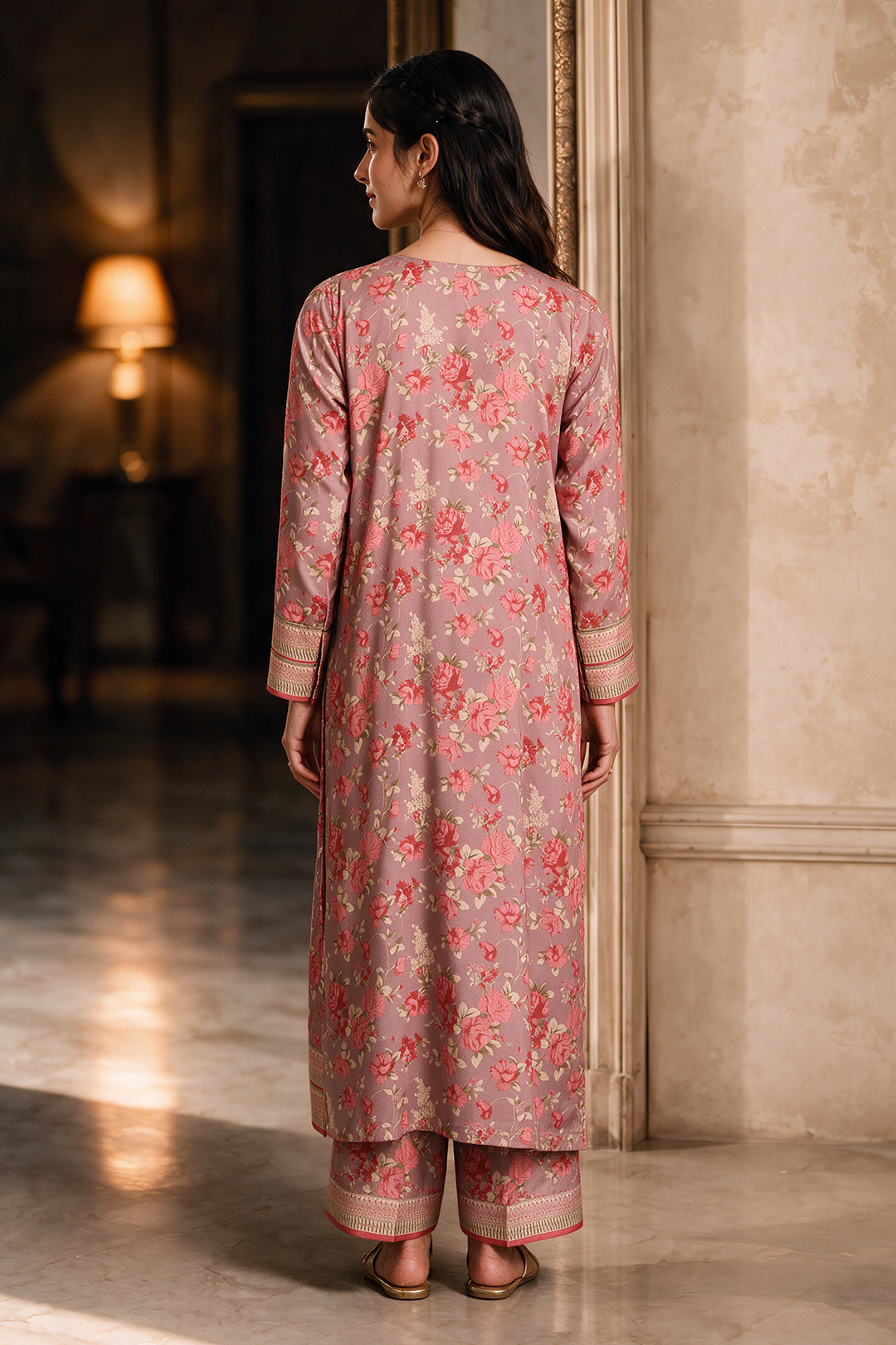 Embroidered Shirt Shalwar - 0445