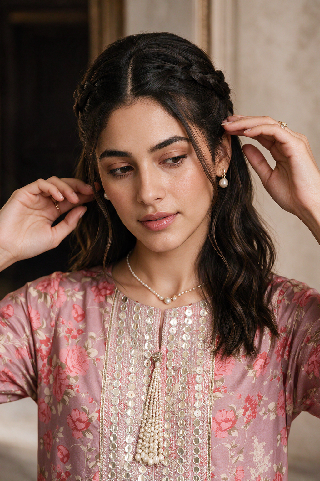 Embroidered Shirt Shalwar - 0445