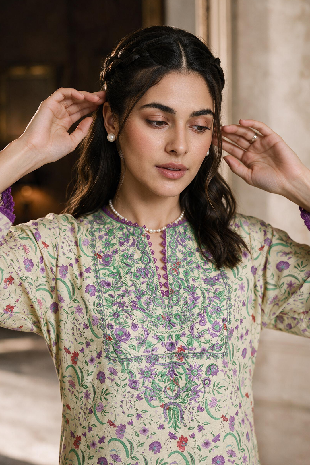 Embroidered Shirt Shalwar - 0446
