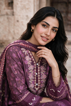Embroidered Shirt Shalwar Dupatta - 0163