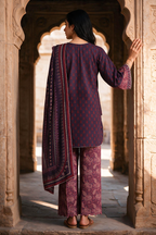 Embroidered Shirt Shalwar Dupatta - 0165