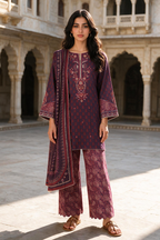 Embroidered Shirt Shalwar Dupatta - 0165