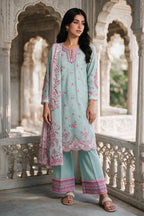Embroidered Shirt Shalwar Dupatta - 0166