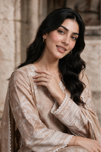 Embroidered Shirt Shalwar Shawl - 0167