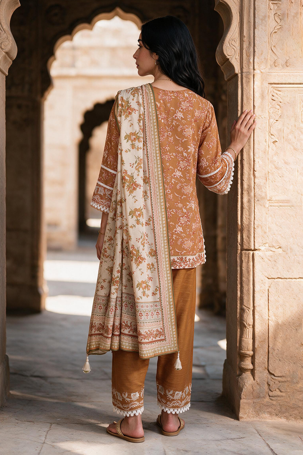 Embroidered Shirt Shalwar Dupatta - 0169