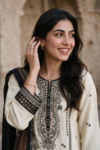 Embroidered Shirt Shalwar Shawl - 0171