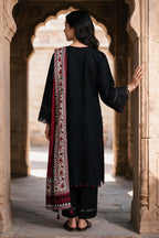 Embroidered Shirt Shalwar Shawl - 0173