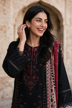 Embroidered Shirt Shalwar Shawl - 0173