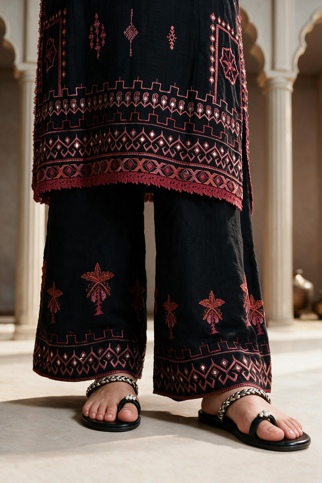 Embroidered Shirt Shalwar Dupatta - 0185