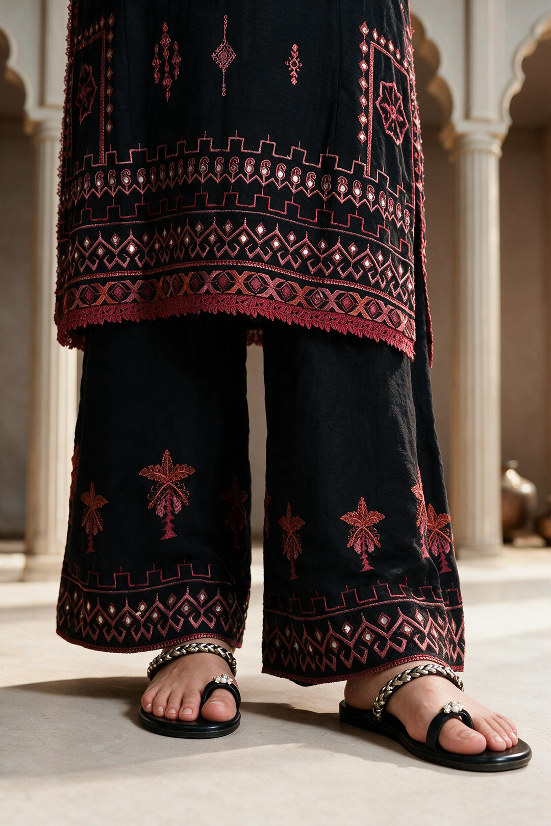 Embroidered Shirt Shalwar Dupatta - 0185