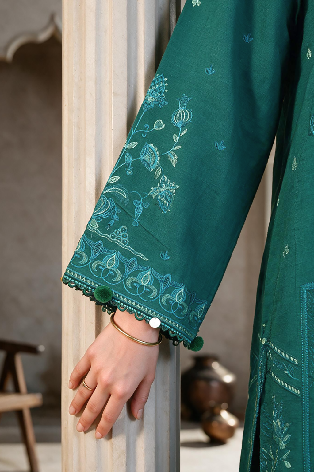 Embroidered Shirt Shalwar Dupatta - 0187