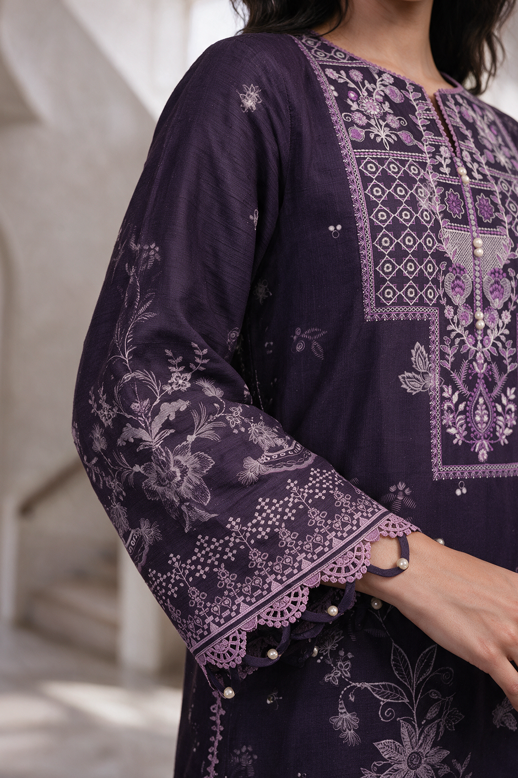 Embroidered Shirt Shalwar Dupatta - 0253
