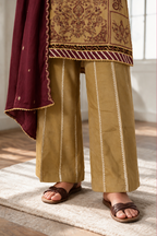 Embroidered Shirt Shalwar Shawl - 0261