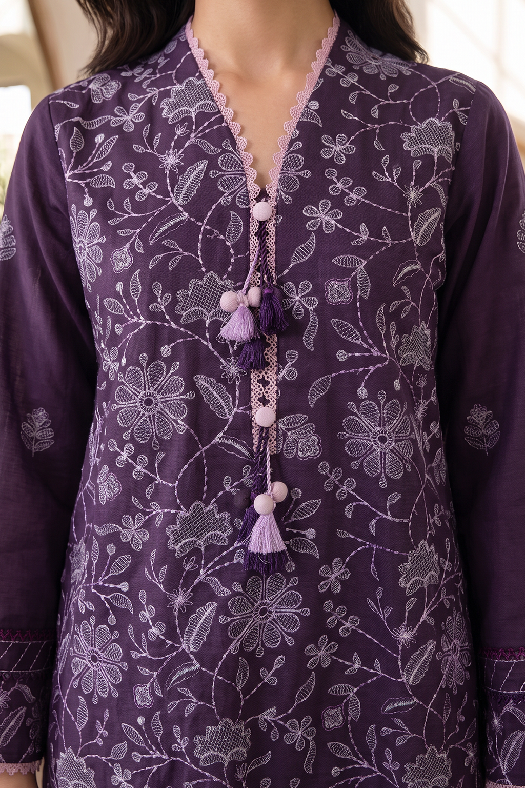 Embroidered Shirt Shalwar Dupatta - 0319