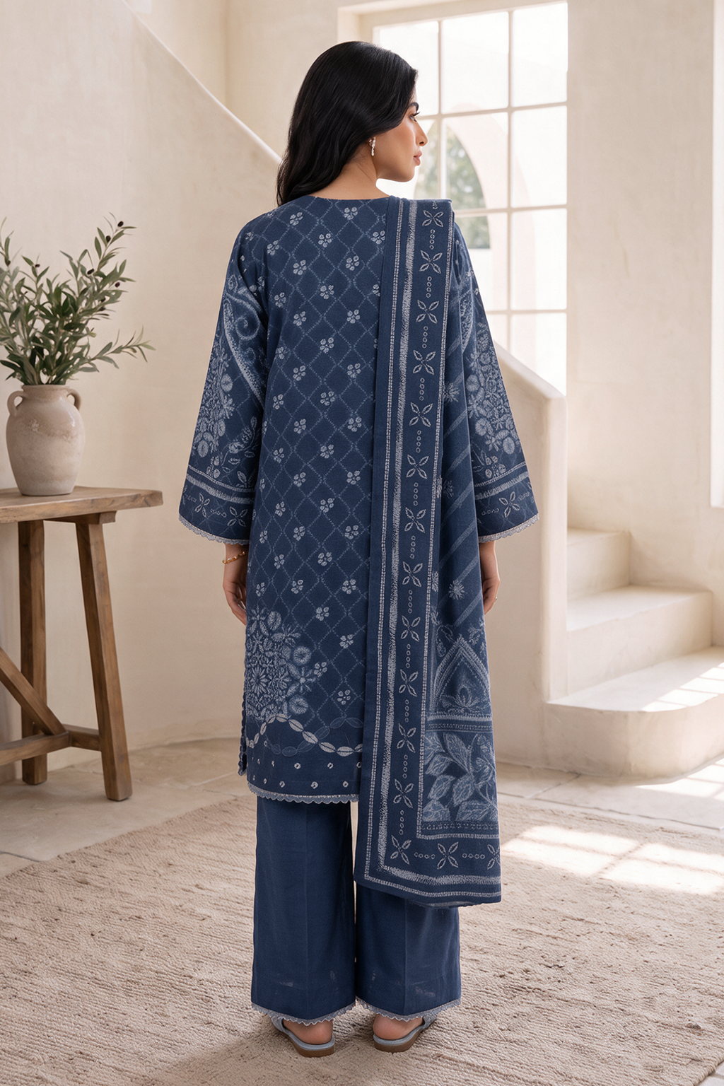 Embroidered Shirt Shalwar Dupatta - 0320