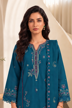 Embroidered Shirt Shalwar Shawl - 0323