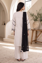 Embroidered Shirt Shalwar Shawl - 0325