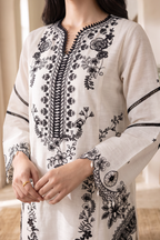 Embroidered Shirt Shalwar Shawl - 0325