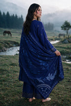 Embroidered Shirt Shalwar Shawl - 0337