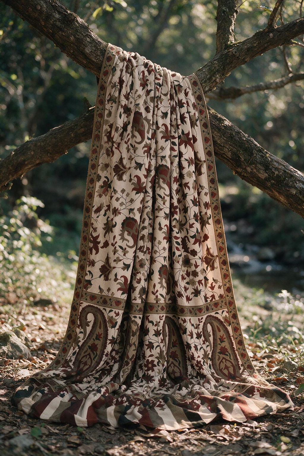 Embroidered Shirt Shalwar Shawl - 0338