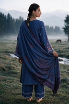 Embroidered Shirt Shalwar Shawl - 0341