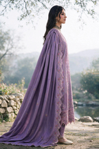 Embroidered Shirt Shalwar Shawl - 0343